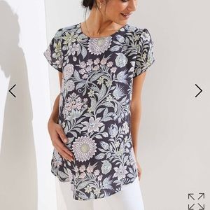 LOFT Maternity Floral Top